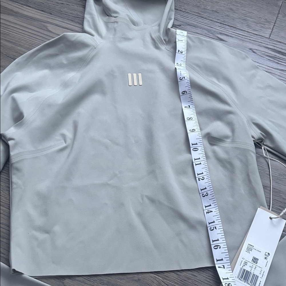 ADIDAS X FEAR OF GOD | Athletics Base Layer Crop Scuba Hoody in Sesame Sz Medium - Picture 9 of 14